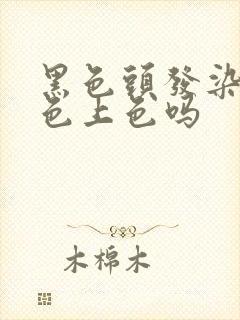 黑色头发染黑茶色上色吗封面