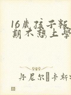 16岁孩子叛逆期不想上学怎么沟通