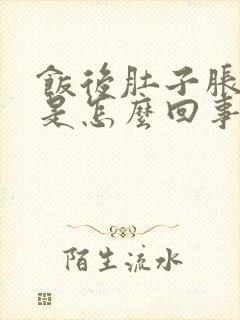 饭后肚子胀恶心是怎么回事