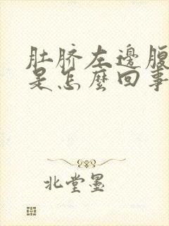 肚脐左边腹部疼是怎么回事