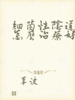 细菌性阴道发炎怎么治疗好