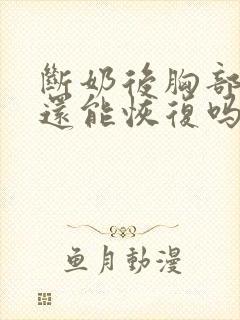 断奶后胸部变小还能恢复吗