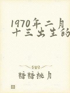 1970年二月十三出生的命运封面