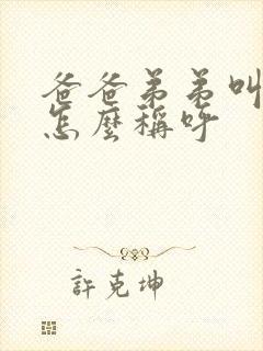 爸爸弟弟叫什么怎么称呼