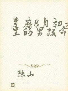 农历8月初六出生的男孩命运怎样