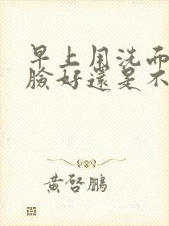 早上用洗面奶洗脸好还是不好