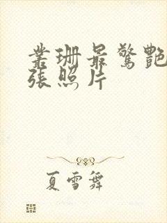 丛珊最惊艳的三张照片