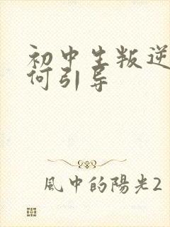 初中生叛逆期如何引导封面