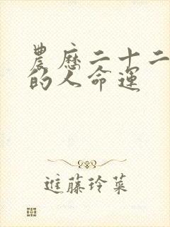 农历二十二出生的人命运