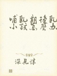 哺乳期后乳房变小该怎么办封面