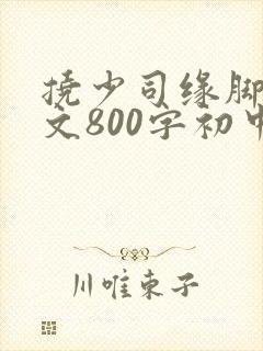 挠少司缘脚心作文800字初中作文