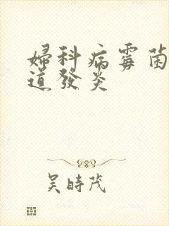 妇科病霉菌性阴道发炎