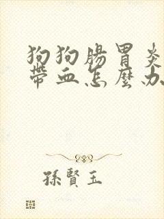 狗狗肠胃炎拉稀带血怎么办