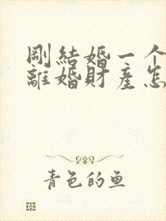 刚结婚一个月就离婚财产怎么分