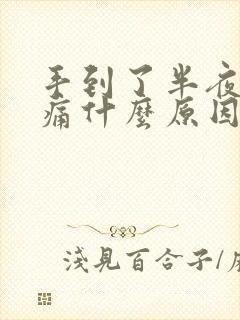 手到了半夜会麻痛什么原因