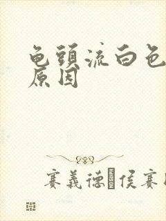 龟头流白色脓液原因