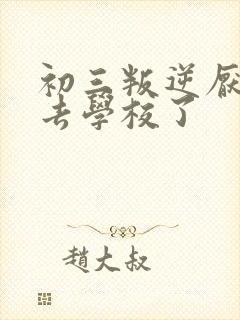 初三叛逆厌学不去学校了