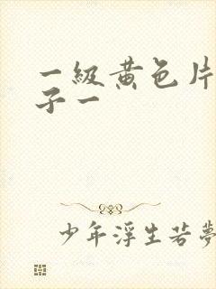 一级黄色片大奶子一