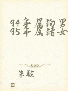 94年属狗男与95年属猪女婚姻