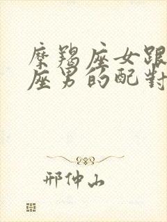 摩羯座女跟双鱼座男的配对指数