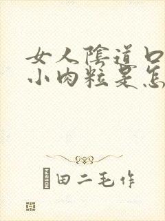 女人阴道口内长小肉粒是怎么回事封面