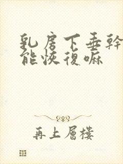 乳房下垂干瘪还能恢复嘛封面