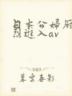 日本公妇厨房猛烈进入av封面