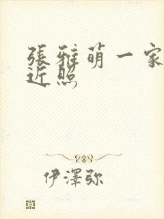 张雅萌一家三口近照