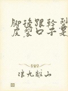 脚后跟干裂起硬皮裂口子是什么病