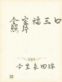 全家福三口之家照片封面