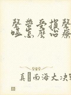 声带受损声音嘶哑怎么治疗封面