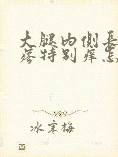 大腿内侧长红疙瘩特别痒怎么回事