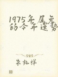 1975年属兔的今年运势如何