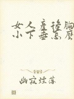 女人产后胸部变小下垂怎么办封面