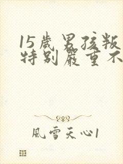 15岁男孩叛逆特别严重不上学