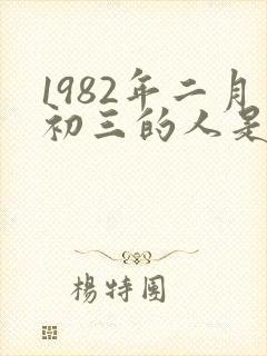 1982年二月初三的人是什么命