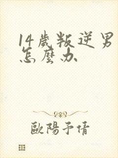 14岁叛逆男孩怎么办