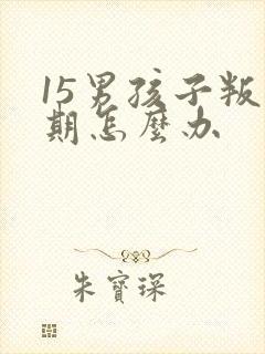 15男孩子叛逆期怎么办