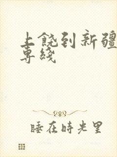 上饶到新疆物流专线