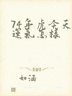74年虎今天的运气怎样