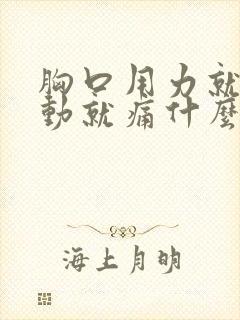 胸口用力就痛一动就痛什么原因