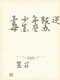 青少年叛逆期父母怎么办