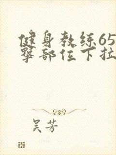 健身教练65攻击部位下拉