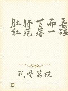 肚脐下面长了个红疙瘩一碰就疼