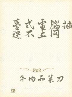 台式电脑插网线连不上网封面