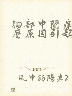 胸部中间痒是什么原因引起的