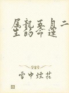 属龙五月二十出生的命运