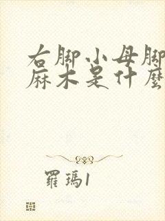 右脚小母脚趾头麻木是什么原因