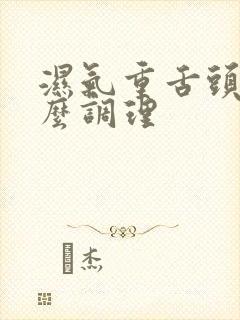 湿气重舌头黄怎么调理