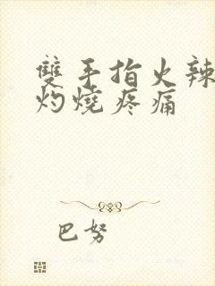 双手指火辣辣的灼烧疼痛封面